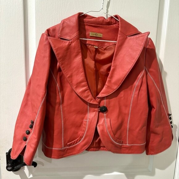 Wilson's Leather 100% leather notch collar jacket - Picture 6 of 10